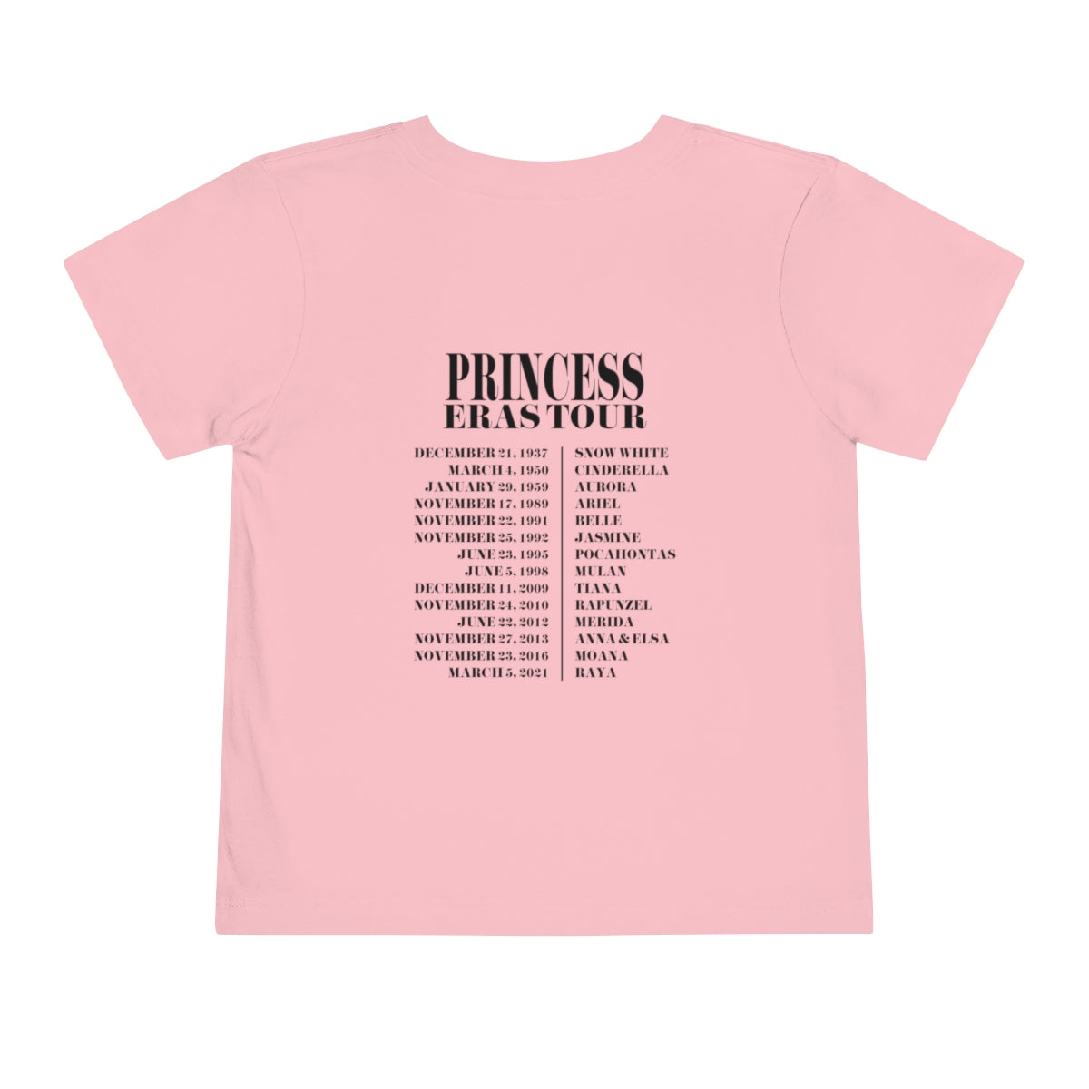 Princess Eras Tour T-Shirt | Toddler Bella+Canvas Unisex