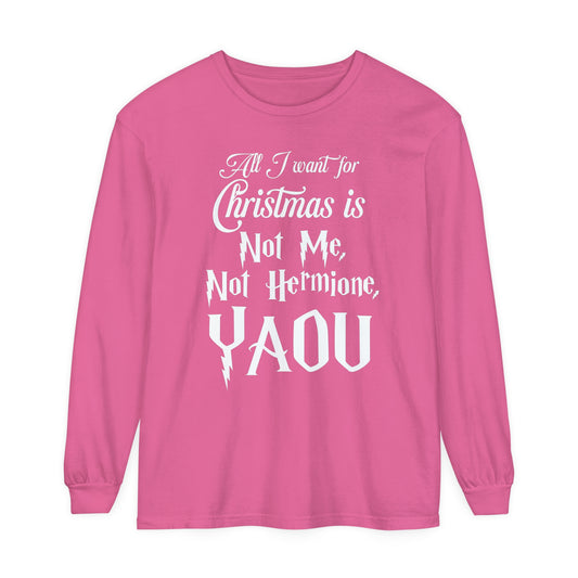 Happy Christmas Long Sleeve T-Shirt | Adult Comfort Colors Unisex