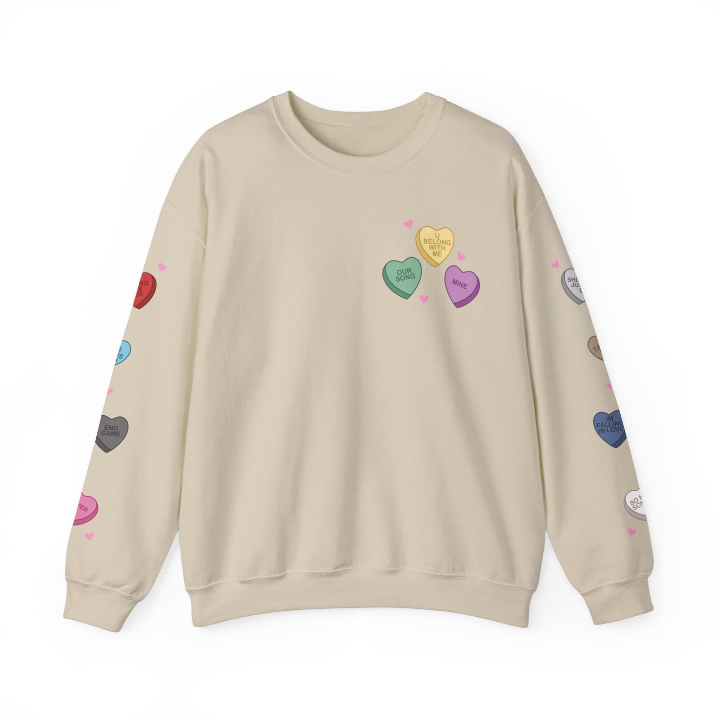 Valentine’s Tay Sweatshirt (Sleeve Detail) | Adult Gildan Unisex