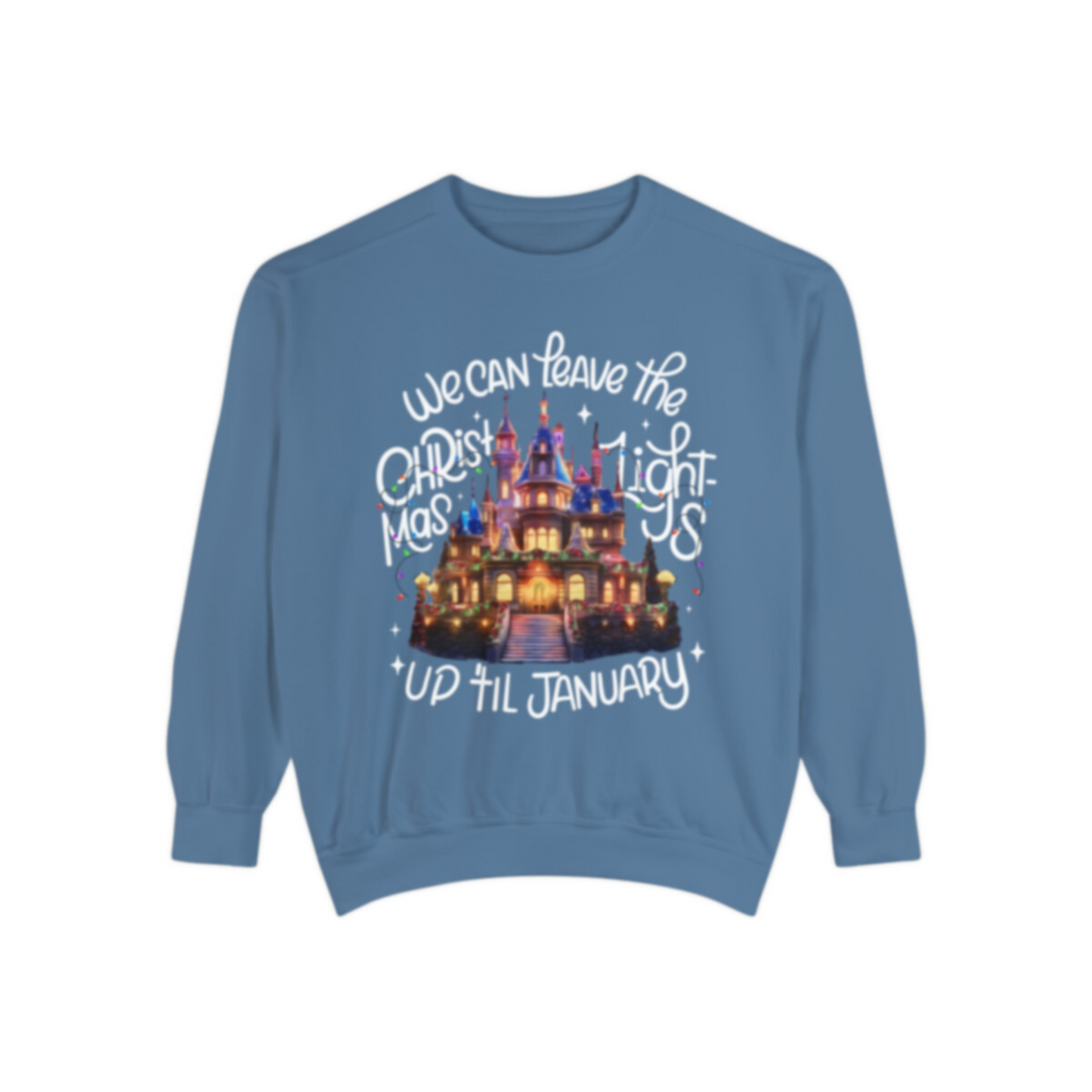 Christmas Lights Sweatshirt | Adult Comfort Colors Unisex