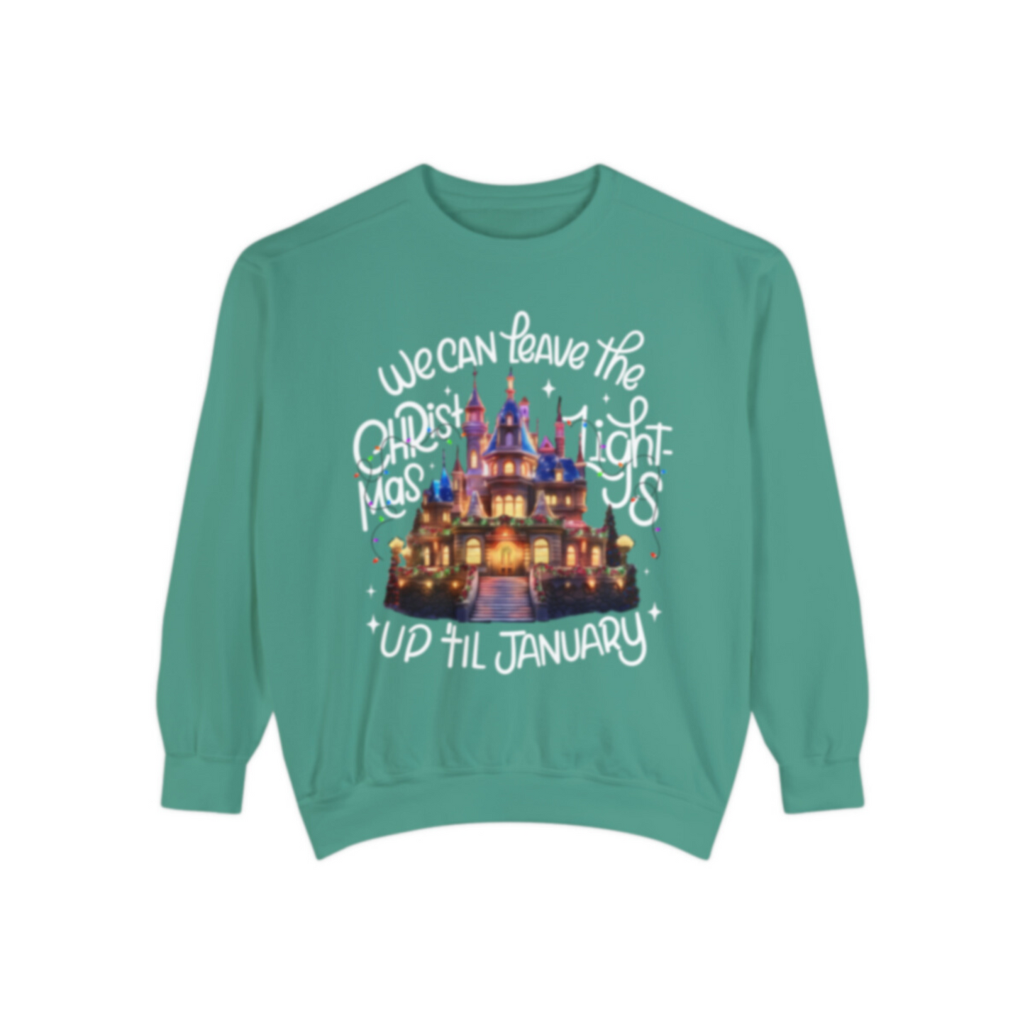 Christmas Lights Sweatshirt | Adult Comfort Colors Unisex
