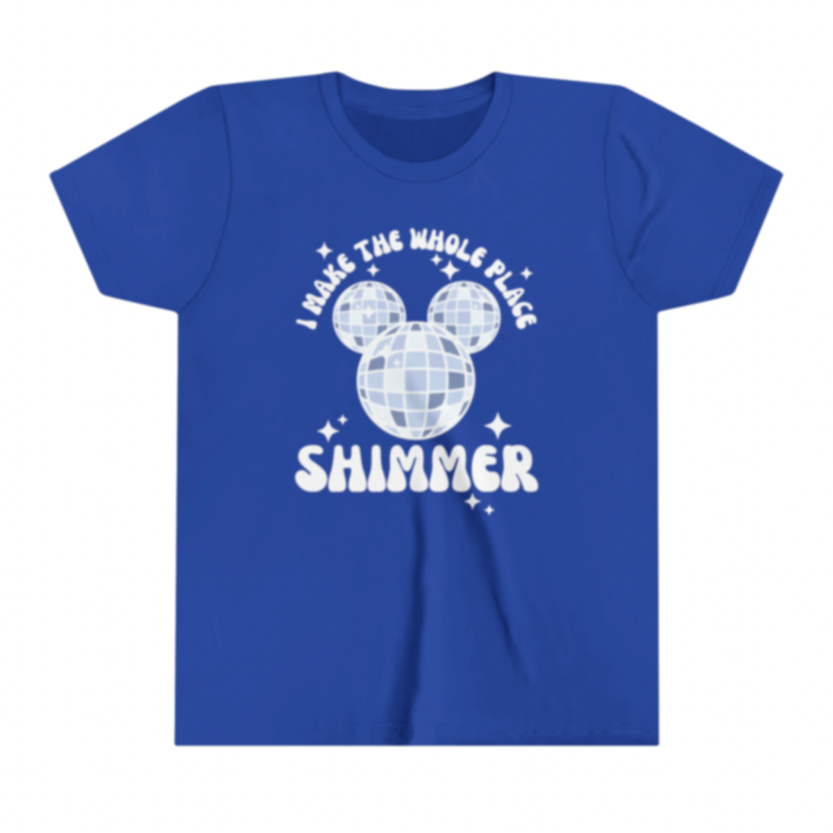 Shimmer Disco Mouse T-Shirt | Youth Bella+Canvas Unisex