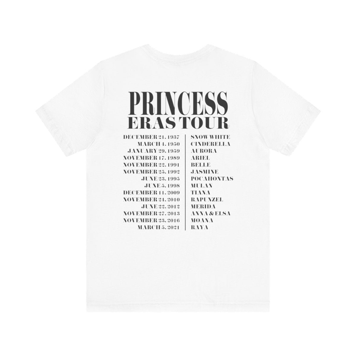 Princess Eras Tour 3.0 T-Shirt* | Adult Bella+Canvas Unisex