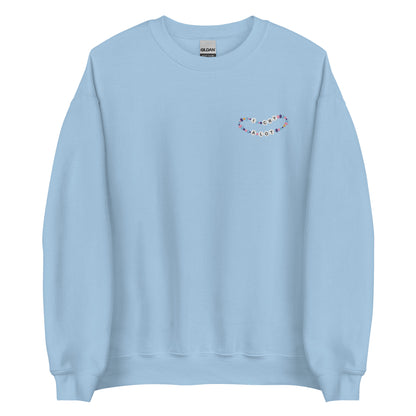 I Cry A Lot Embroidered Sweatshirt | Adult Gildan Unisex