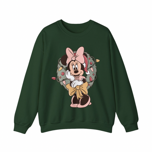 Festive Minnie Sweatshirt | Adult Gildan Unisex