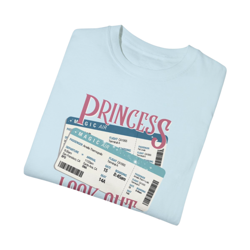 Window Seat Princess (Anaheim) T-Shirt | Adult Comfort Colors Unisex