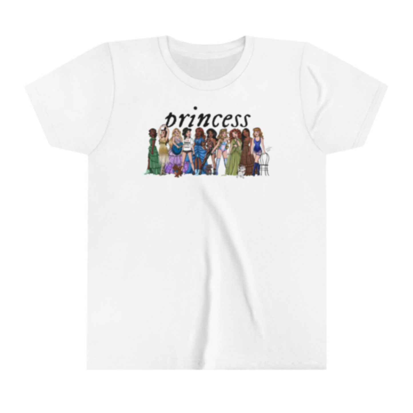 Princess Eras Lineup 2.0 T-Shirt | Youth Bella+Canvas Unisex