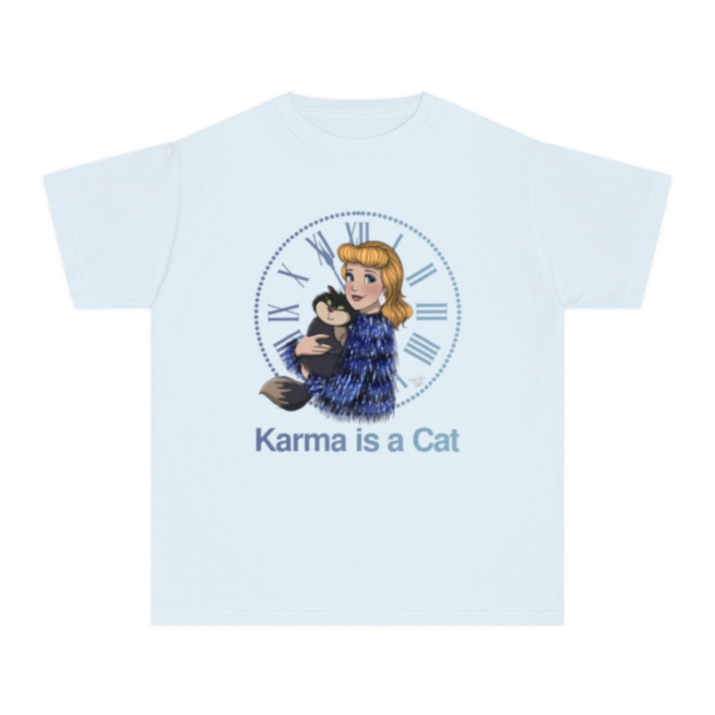 Karma is a Cat T-Shirt | Youth Comfort Colors Unisex
