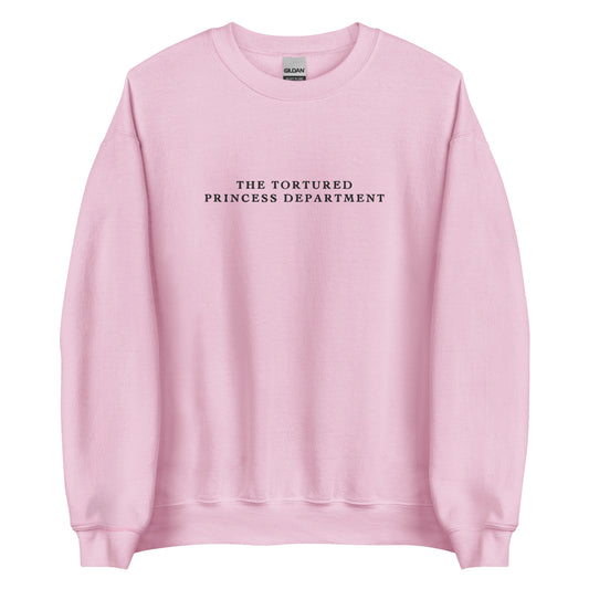The Tortured Princess Department Embroidered Sweatshirt | Adult Gildan Unisex